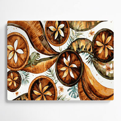Hawaiian Calabash Bowls, art mural en métal brun