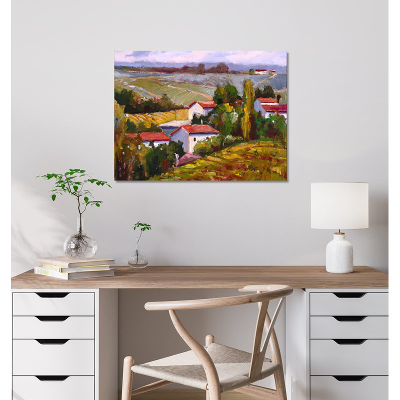 Chateau De La Grav By John Beard - Gallery Wrapped Canvas Print, 32" H x 42" W x 3" D