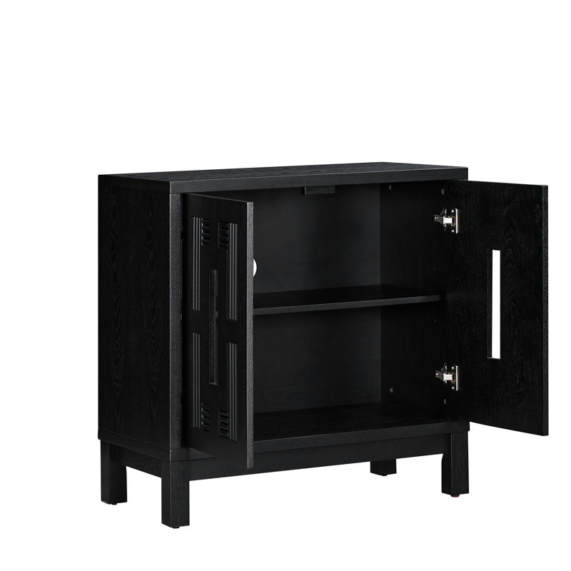 Armoire décorative, Black, 30.9" H x 31.5" W x 15.8" D