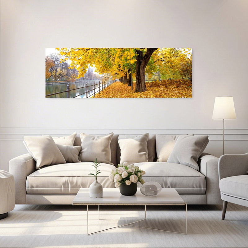 Autumn Scene Munich Germany by Collezione Panoramica - Wrapped Canvas Panoramic Print, 50.8 cm H x 152.4 cm W