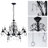 Vintage 8 - Light Dimmable Empire Chandelier With Crystal Accents