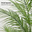 Palmier artificiel dans un grand pot de fleurs blanc-1700670281