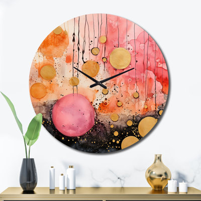 Horloge murale géométrique moderne Escape To Serenity