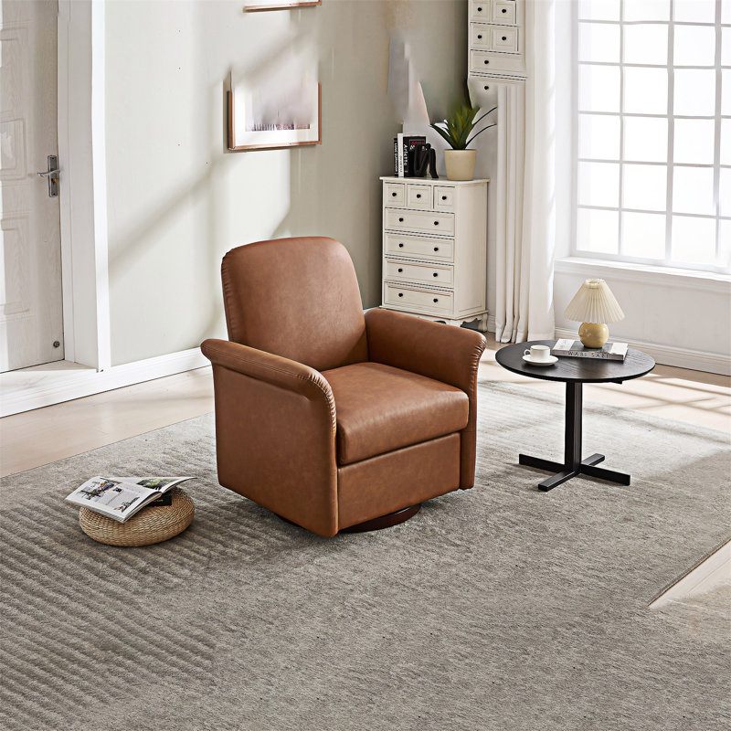 Upholstery Swivel Barrel Chair Accent Chair