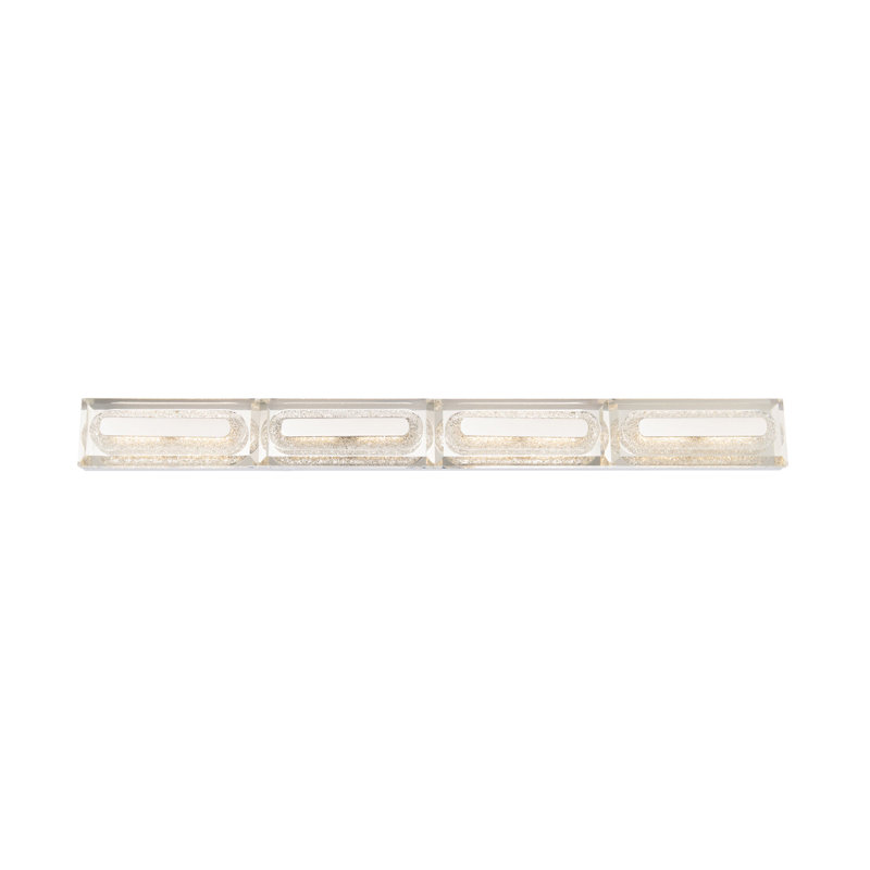 4 - Light Dimmable LED Vanity Light, Polished Nickel