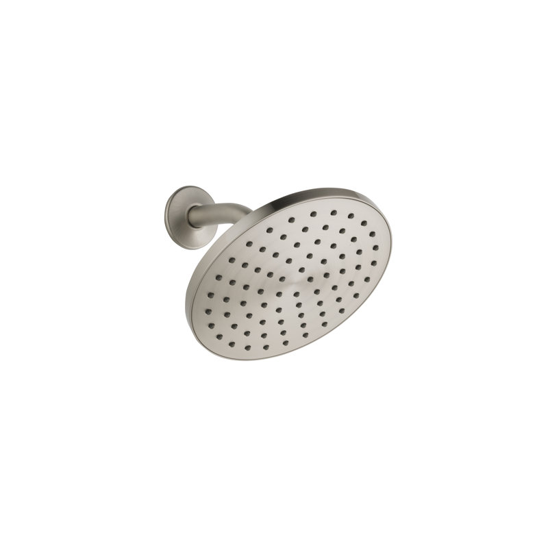 Pomme de douche fixe à 1 réglage, Nickel brossé