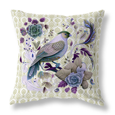 Songbird Rose Radiance Indoor/Outdoor Reversible Throw Pillow