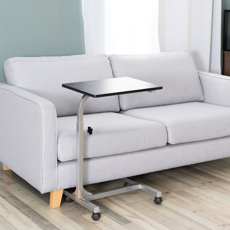 Adjustable Metal Base Writing Desk, Black