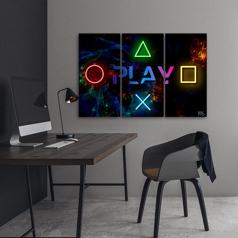 3 Piece Wrapped Canvas Print Set, 100cm H x 150cm W