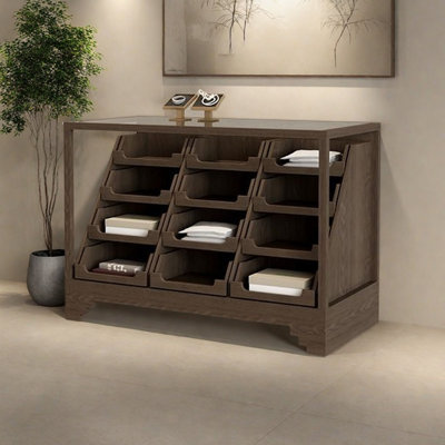 Armoire pour îlot central de style médiéval