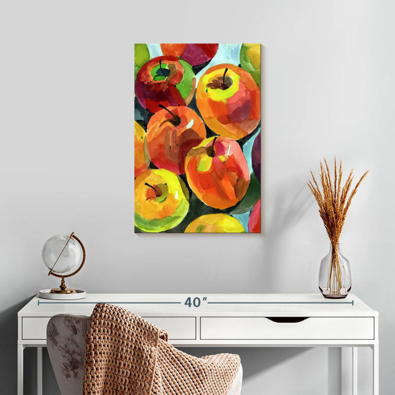 Yarlin Still Life Apples, 24" H x 16" W