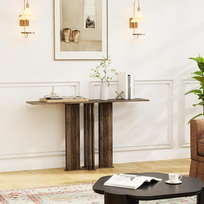 51” Narrow Rectangular Entryway & Behind‑Sofa Console Table