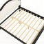 Lit plateforme en bois avec tête de lit tapissier-128949104-128949106