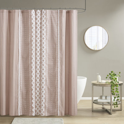 Imani 100% Cotton Tufted Chenille Shower Curtain