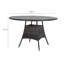 Dubose Round Wicker Outdoor Dining Table , 130cm cm W 130cm cm D