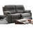 Contemporary Motion 1Pc Couch Metal Reclining Living Room Furniture Slate Breathable Leatherette Recliners
