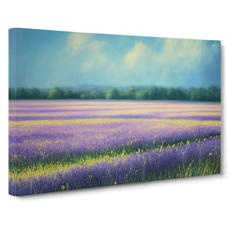 Wholesome Bluebell Field - Wrapped Canvas