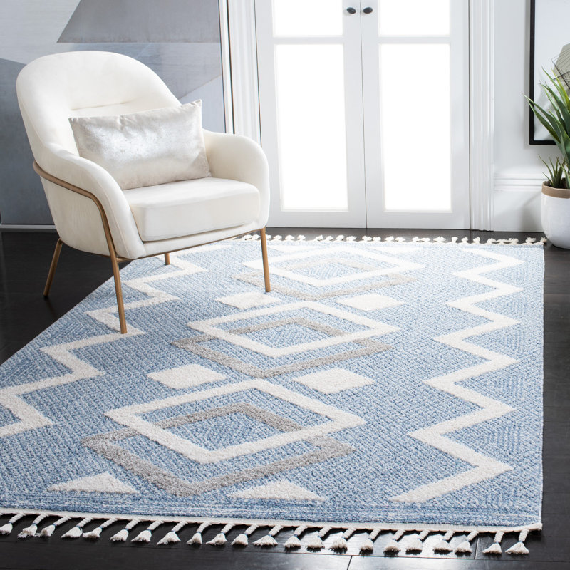 Tapis à poils longs Sherwin, Rectangle 4 pi 5 po x 6 pi 5 po