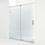 Porte de douche coulissante sans cadre avec verre transparent 3/8 po l 58-60 po x H 73 po Ryland-14229166