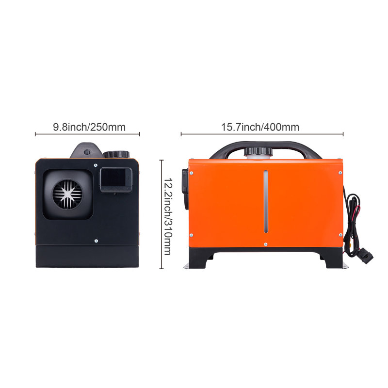 5KW Diesel Air Heater All-in-One Kit with LCD Remote for RV, Car, and Indoor Use