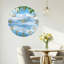 «Mountain Lake», horloge murale en verre-269712367
