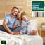 Ensemble de draps 100% satin de coton 200 fils respirant et rafraîchissant-86162153-86162154