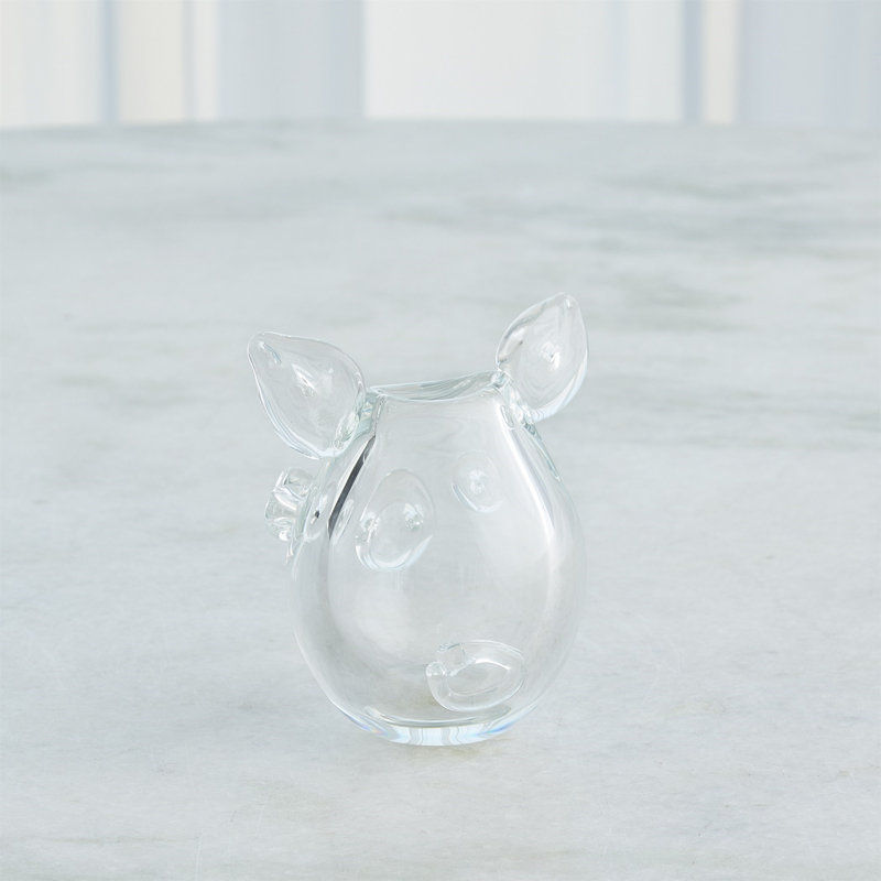 Piggy Handmade Glass Table Vase