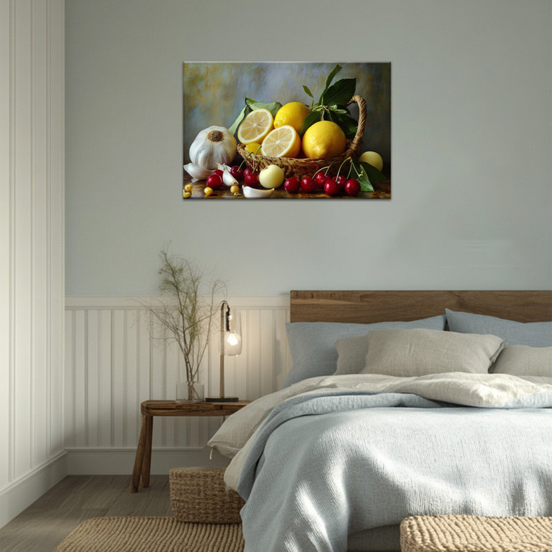 Art mural de citron, cuisine italienne fruits, affiche d'art mural en toile citron, photos de cuisine, impressions murales pour cuisine, art mural 36 po x 48 po