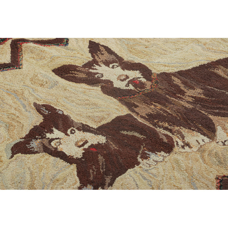 One-of-a-Kind 2'4X4' Hand Knotted Area Rug