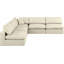 Canapé modulaire réversible de 120 po en similicuir-87141416