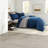 Modern Bedding Sets, 3 Piece Polyester Corduroy Full Queen for Home
