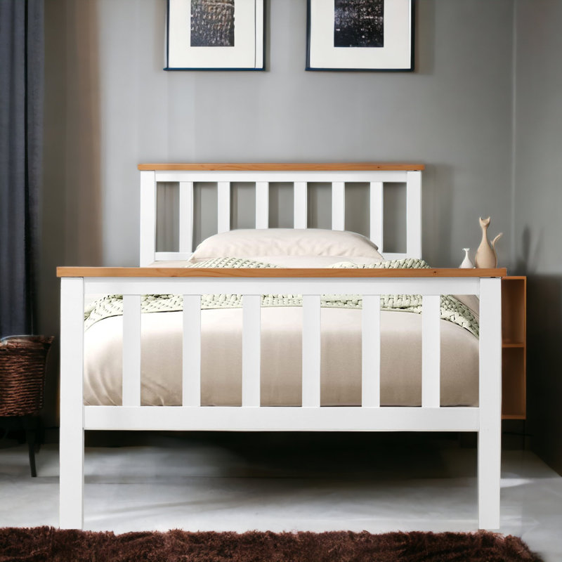 Aadyn Wooden Bed Frame With Slated, Single (3')