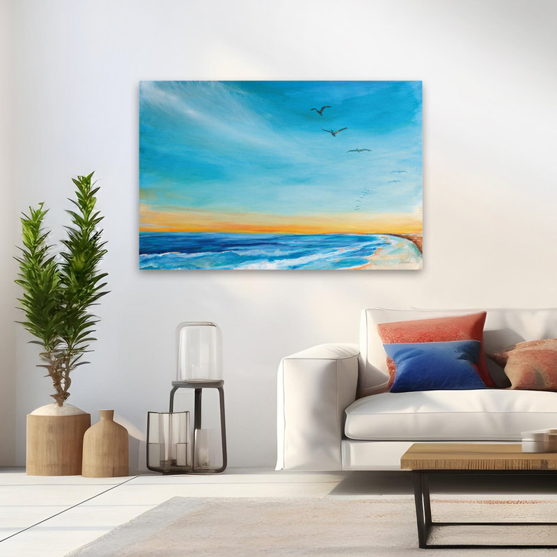 Oiseau de plage Back Bay, H 48 po x l 32 po