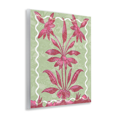 Symmetrical Daisies Wall Plaque Art, design by Lil' Rue
