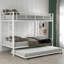 Lit simple superposé au dessus d'un lit simple avec lit gigogne-1063933715