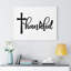 Thankful - Wrapped Canvas Print-1604305403