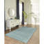 Tapis bleu turquoise tissé à la machine