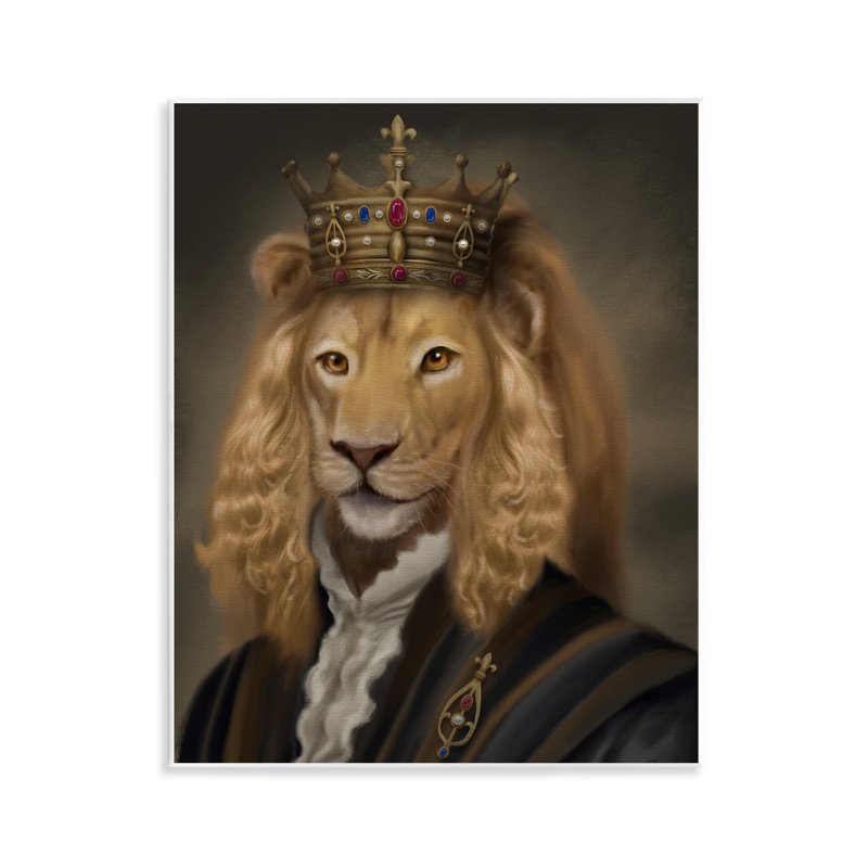 Plaque murale Royal King Lion, design par Matthew Piotrowicz