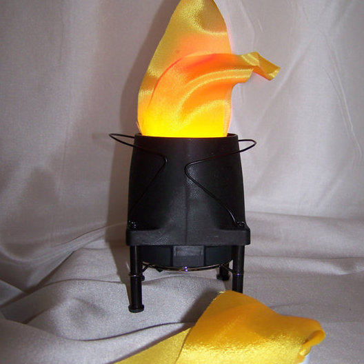 12cm H Silk Novelty Replacement Flame in Gold