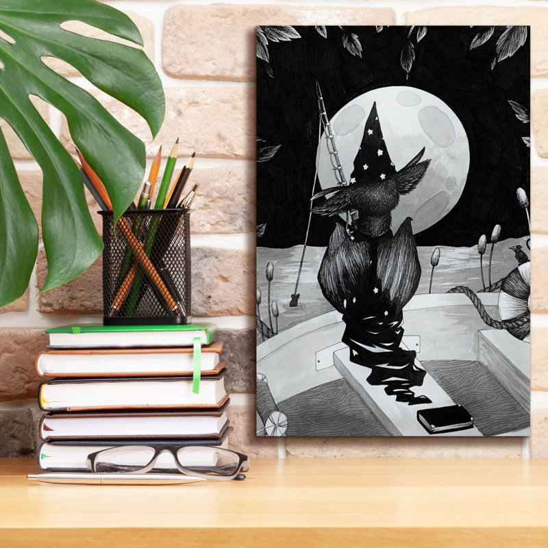 «Constant as the Moon» par Avery Multers, art mural sur toile, H 18 po x l 12 po x P 0,75 po