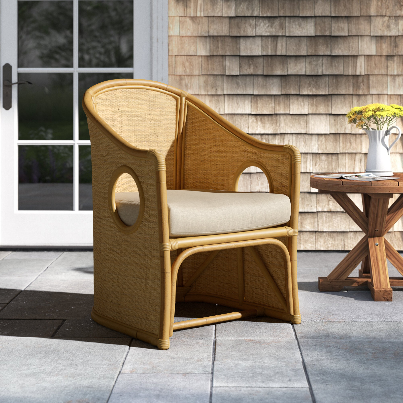 Wicker Outdoor Lounge Chair