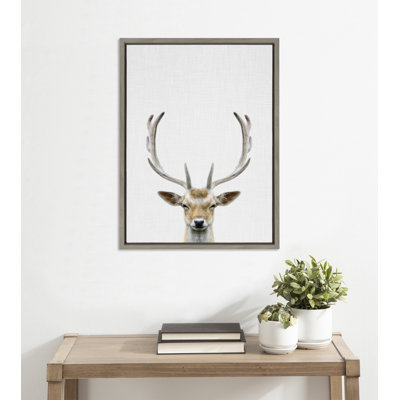 «Deer Color» par Simon Te, reproduction d'art sur toile encadrée
