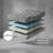 10" Smooth Top Foam Lux Firm Twin Mattress with Ice Cover and Copper-Infused Visco Layer-1155061061