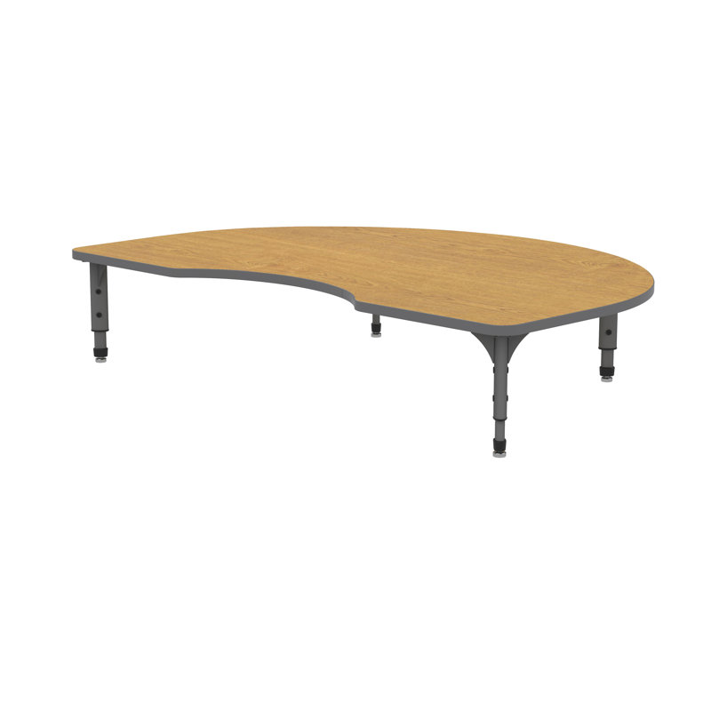 Table d'activité pour les reins Apex Series, Gris, Chêne Solaire