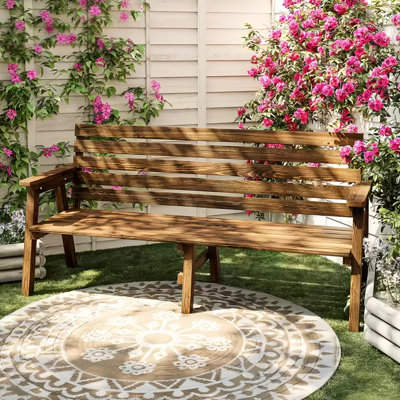 Banc d'extérieur en bois massif Modern Modern