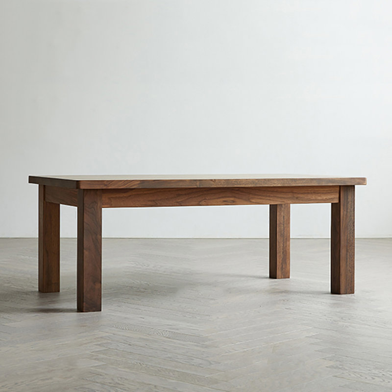 Ash wood rectangular end table, 18.1" H x 47.2" L x 25.6" W