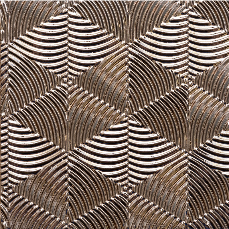 Metallic Geo 5.9" x 5.9" Ceramic Textured Wall Tile