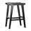 Dale 24" Tall Backless Counter Stool, Black