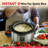 8Qt Silver Electric Pressure Cooker, 12-in-1 Multi Cooker, Stainless Steel Pot, Safe Venting & Recipe Book