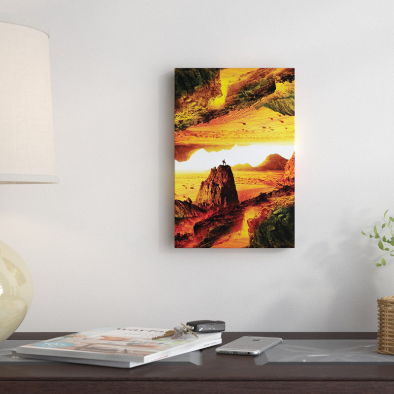 « lave isolation », reproduction d’impression sur toile tendue, H 26 po x l 18 po x P 1,5 po, Toile avec cadre noir